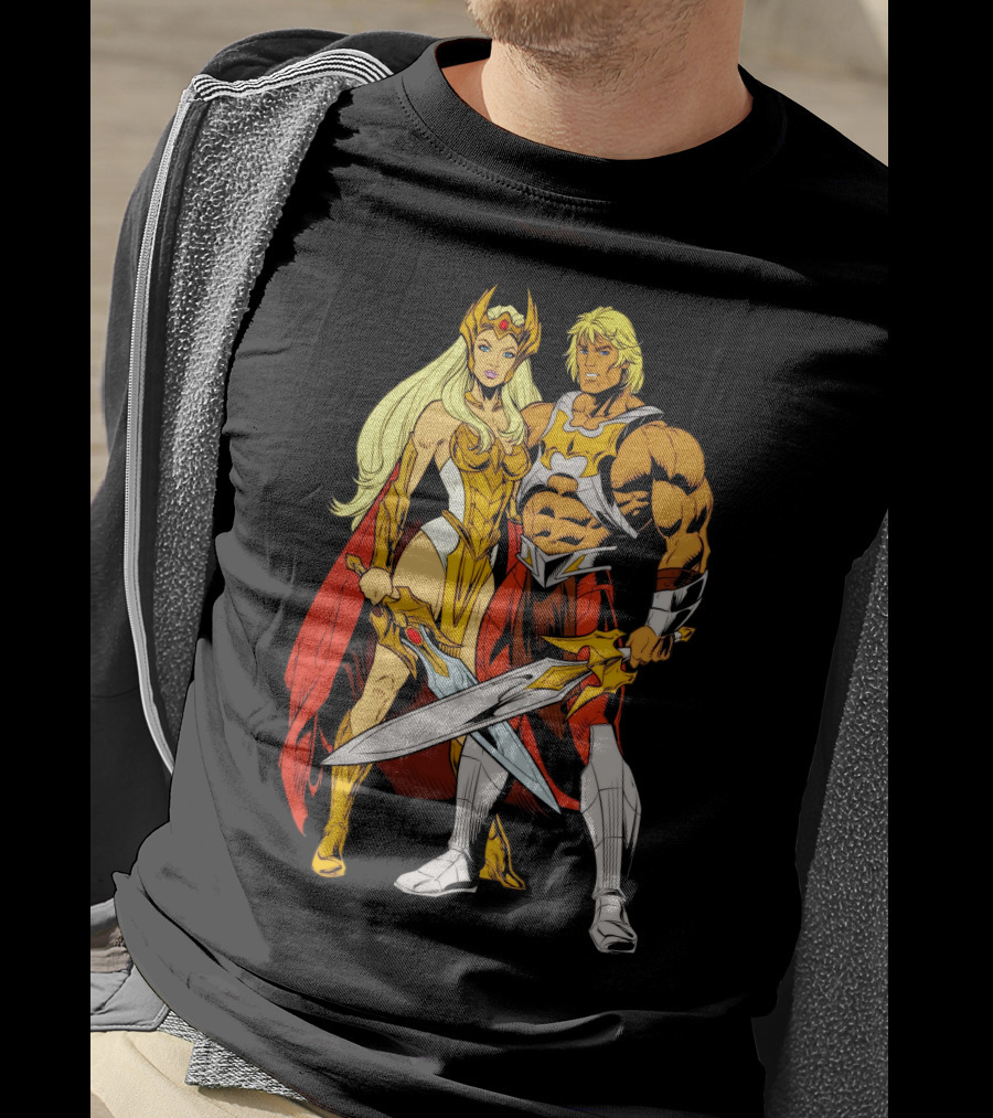 She Ra And He Man Powerful Alliance Masters Of The Universe T-Shirt