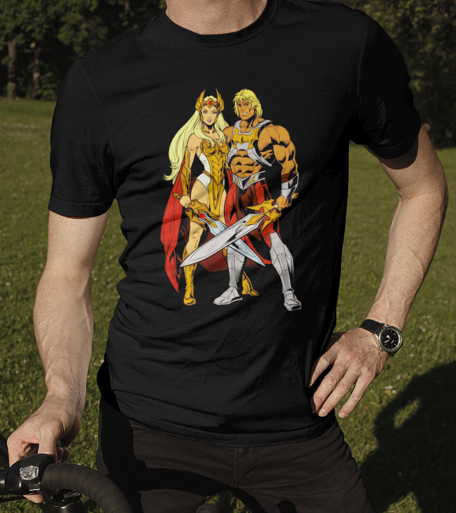 She Ra And He Man Powerful Alliance Masters Of The Universe T-Shirt