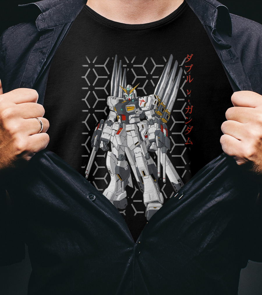 RX-93 V Gundam Double Fin Funnel Type T-Shirt
