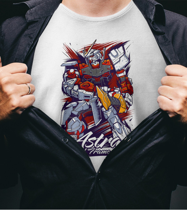 Astray Red Frame Snapfit Robot Warrior T-Shirt