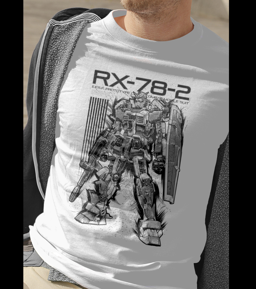 RX-78-2 EFSF Prototype Combat Mobile Suit Gundam T-Shirt