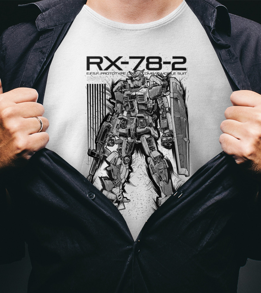 RX-78-2 EFSF Prototype Combat Mobile Suit Gundam T-Shirt
