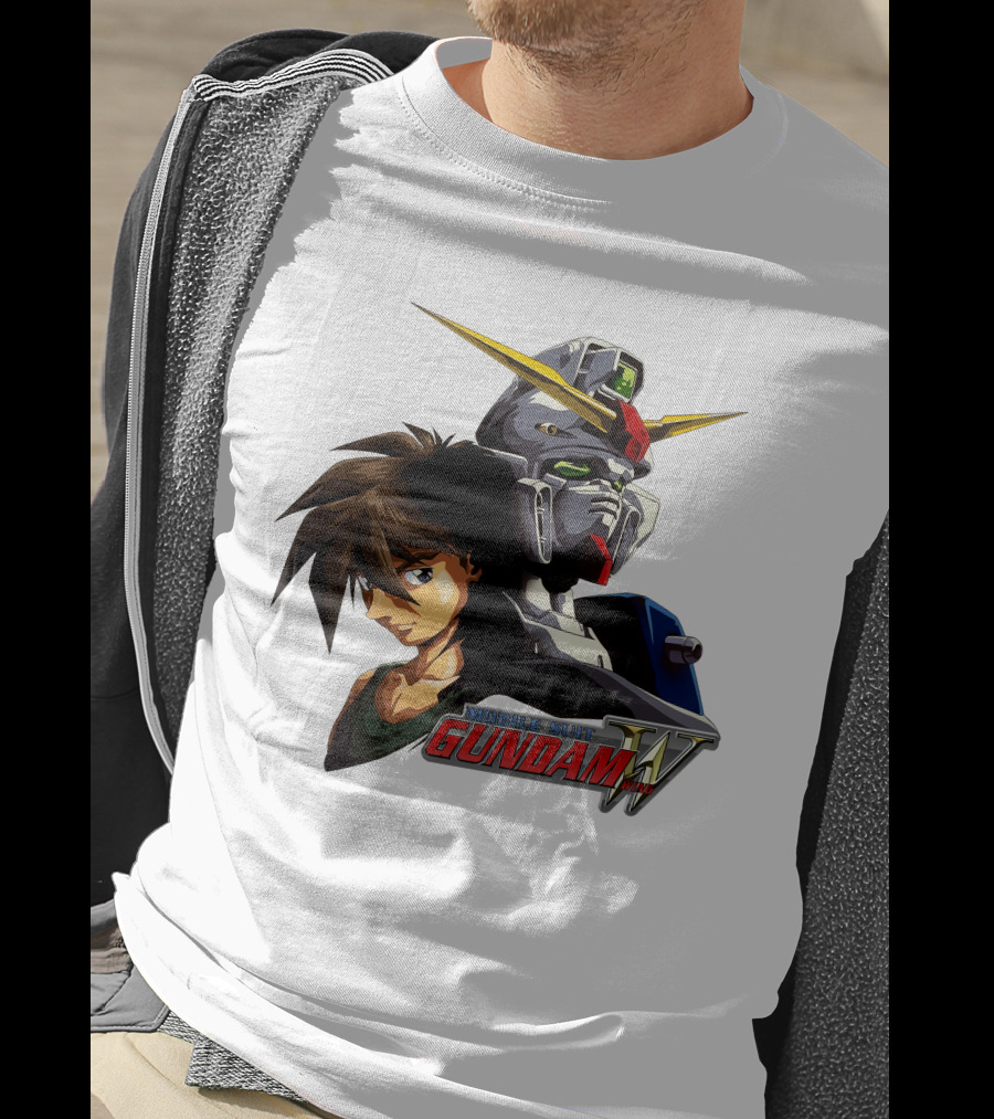 Mobile Suit Gundam Wing Hero And Robot T-Shirt