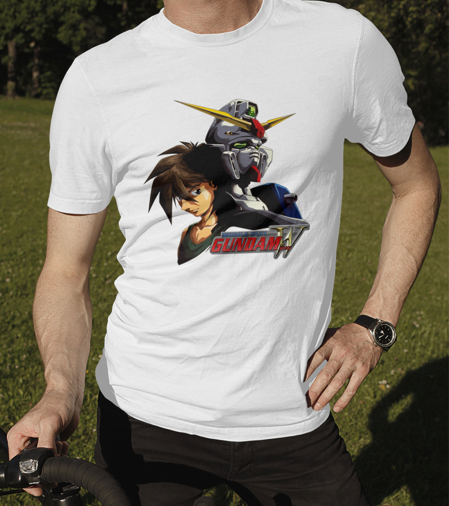 Mobile Suit Gundam Wing Hero And Robot T-Shirt