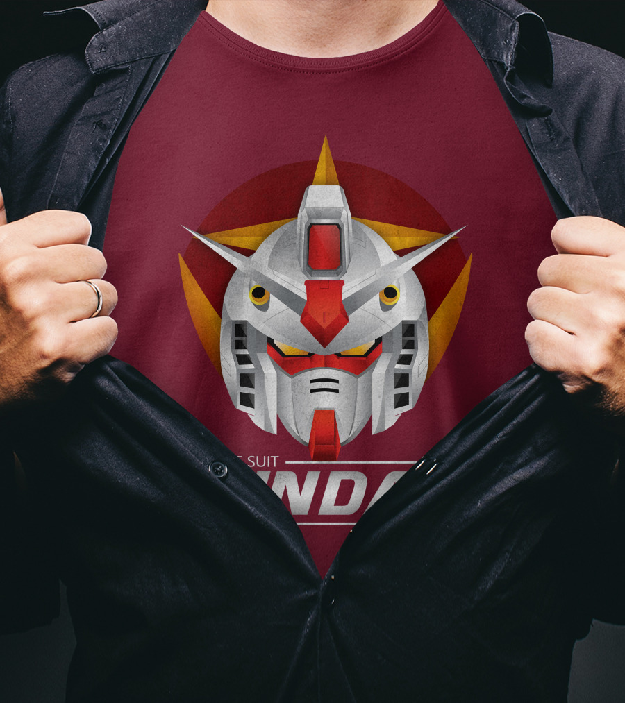 Mobile Suit Gundam The Origin Mecha Head T-Shirt