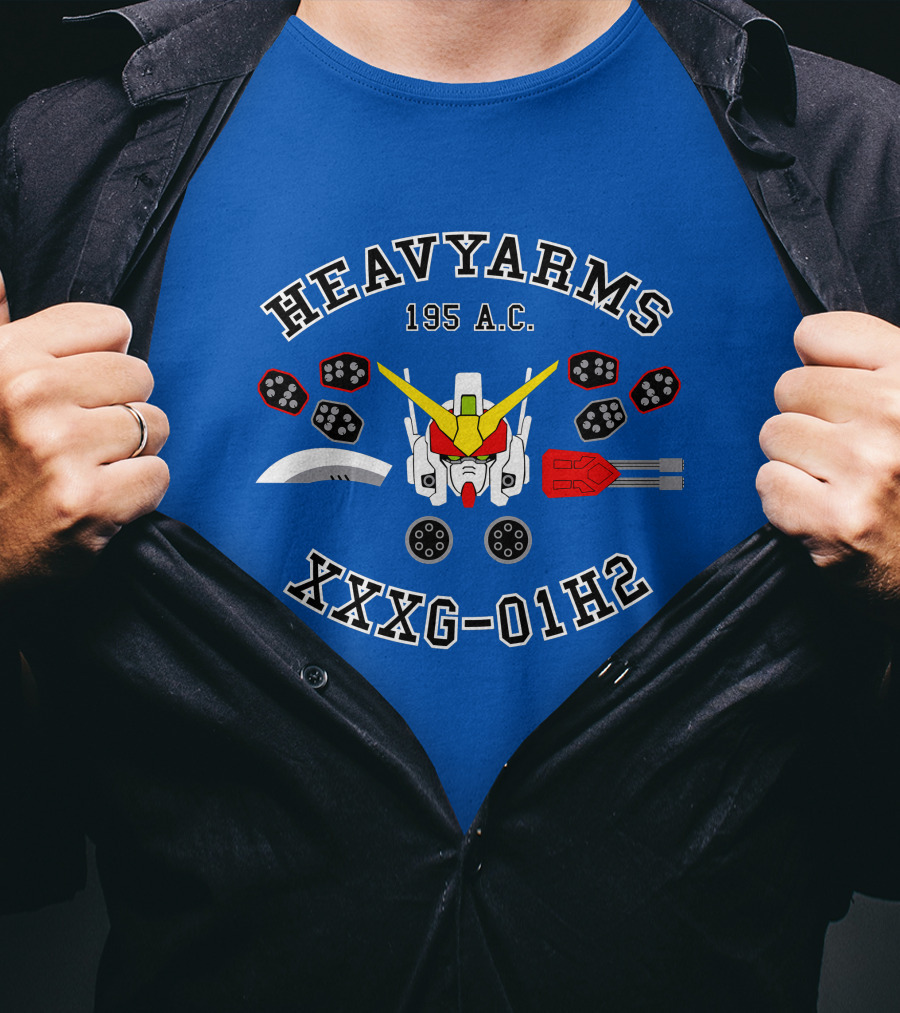 Heavyarms 195 A.C. XXXG-01H2 Gundam Wing T-Shirt