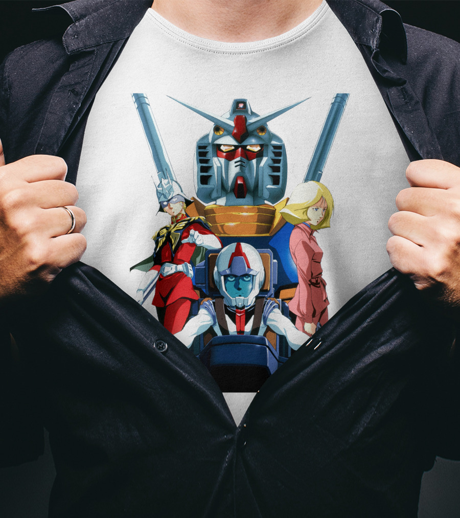 Mobile Suit Gundam Anime Characters Compilation T-Shirt