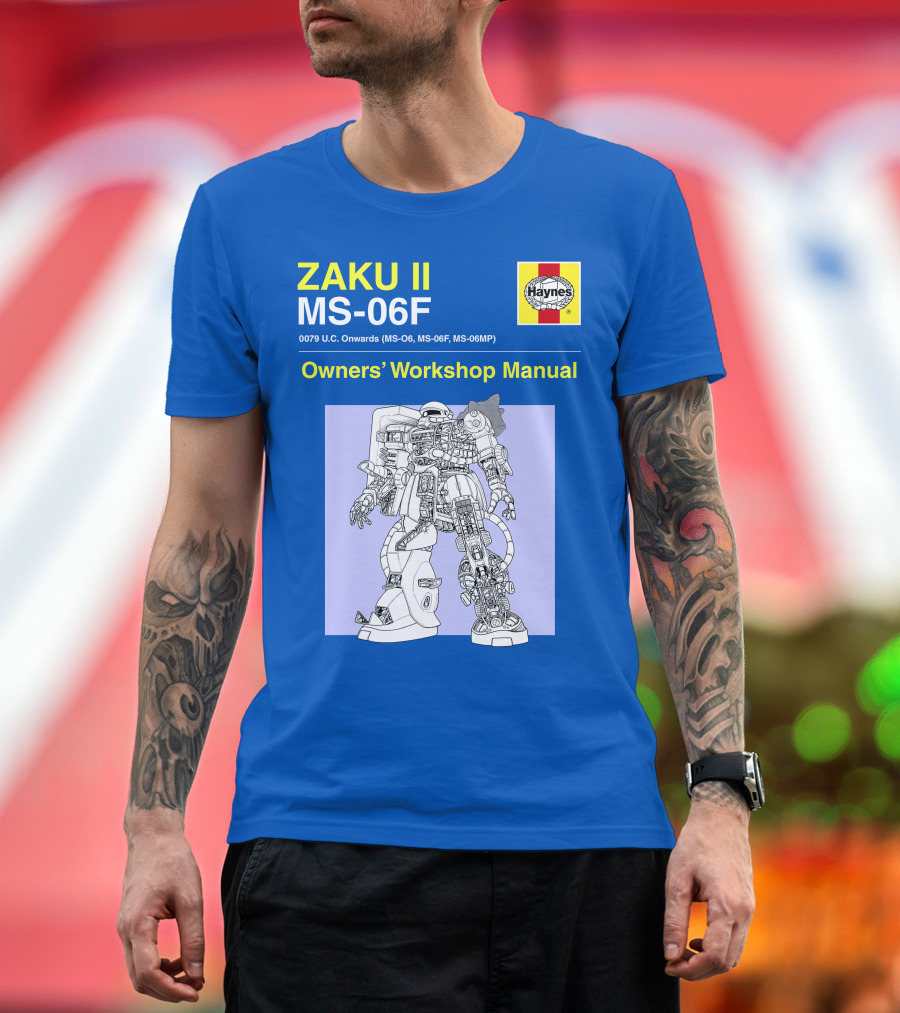 ZAKU II MS-06F 0079 U.C. Onwards Owners' Workshop Manual T-Shirt