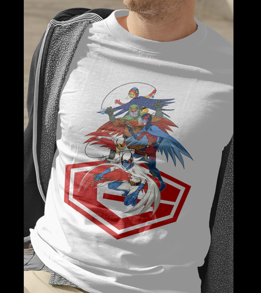 Science Ninja Team Gatchaman Dynamic Heroes Emblem Formation T-Shirt