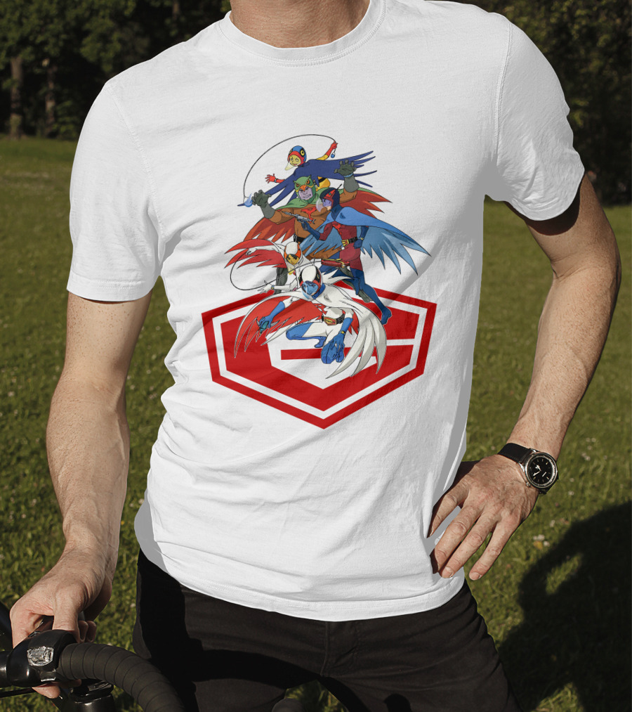 Science Ninja Team Gatchaman Dynamic Heroes Emblem Formation T-Shirt