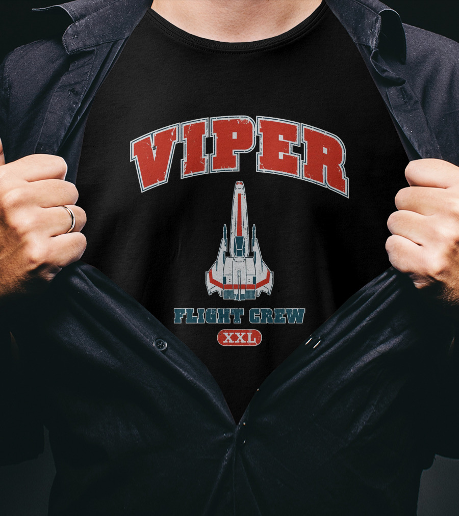 Viper Flight Crew XXL Battlestar Viper T-Shirt