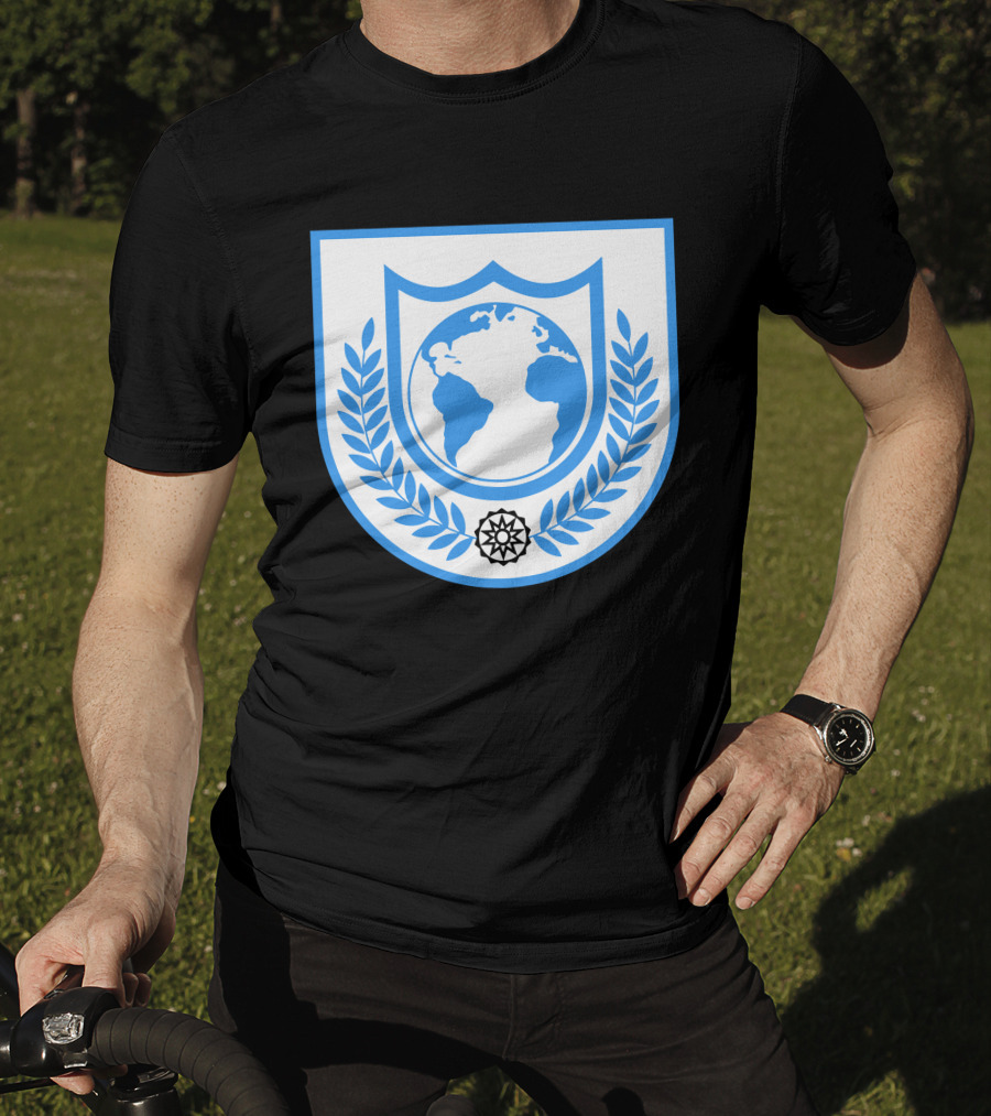 Buck Rogers Earth Alliance Emblem With Global Crest And Laurel Wreath T-Shirt