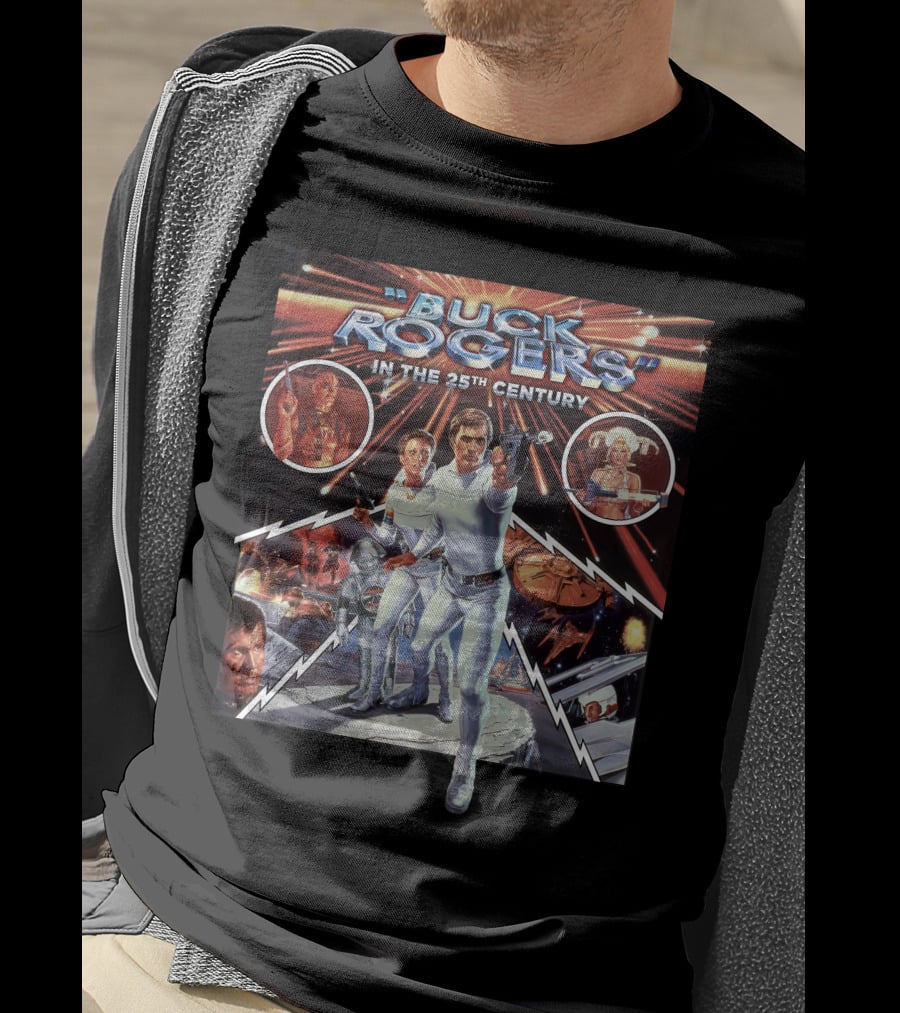 Buck Rogers In The 25th Century Sci-Fi Adventure Space Battle T-Shirt
