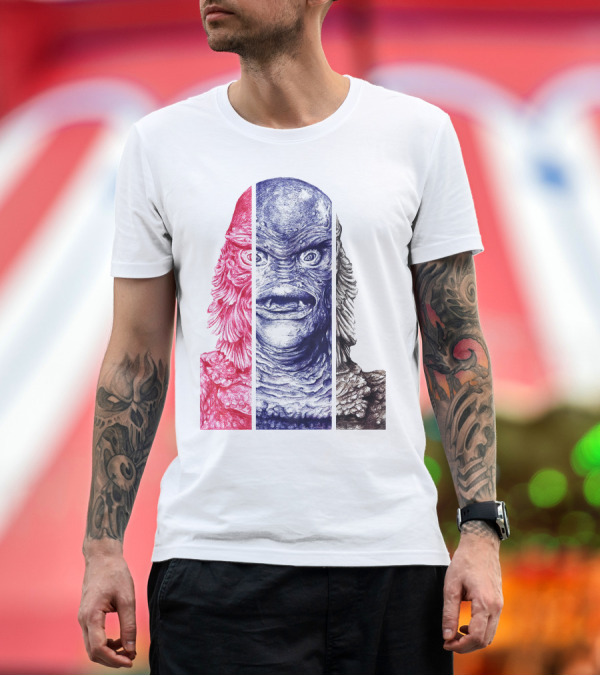 Premium T-Shirt: Creature From The Black Lagoon Vintage T-Shirt Creature From The Black Lagoon Vintage T-Shirt