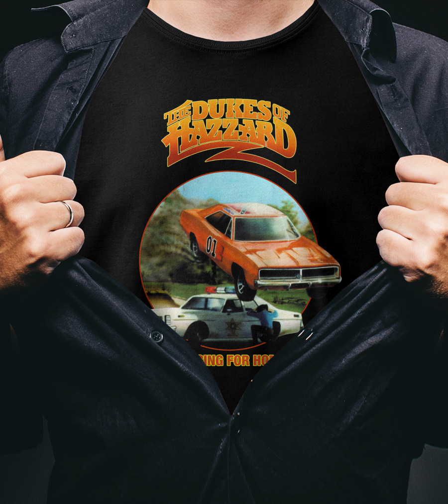 The Dukes Of Hazzard 01 General Lee Raging For Home T-Shirt