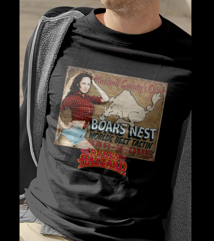 The Dukes Of Hazzard Boars Nest Hazzard County's Own World's Best Tastin' Bar-B-Que T-Shirt