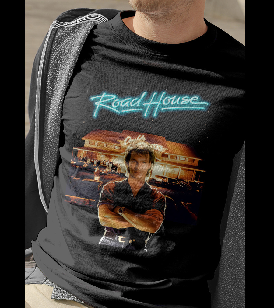 Road House Double Deuce Patrick Swayze Classic Movie Scene T-Shirt