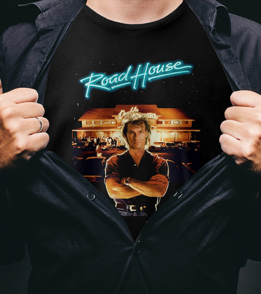 Road House Double Deuce Patrick Swayze Classic Movie Scene T-Shirt