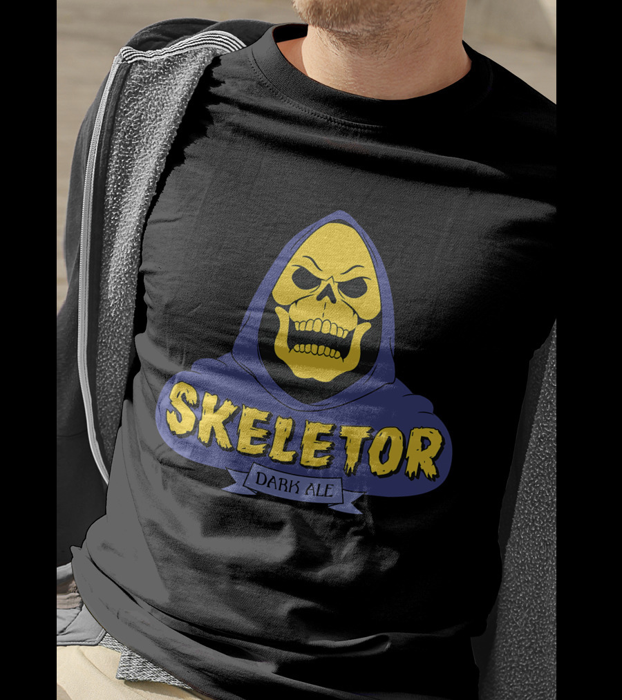 Skeletor Dark Ale Hooded Skull T-Shirt