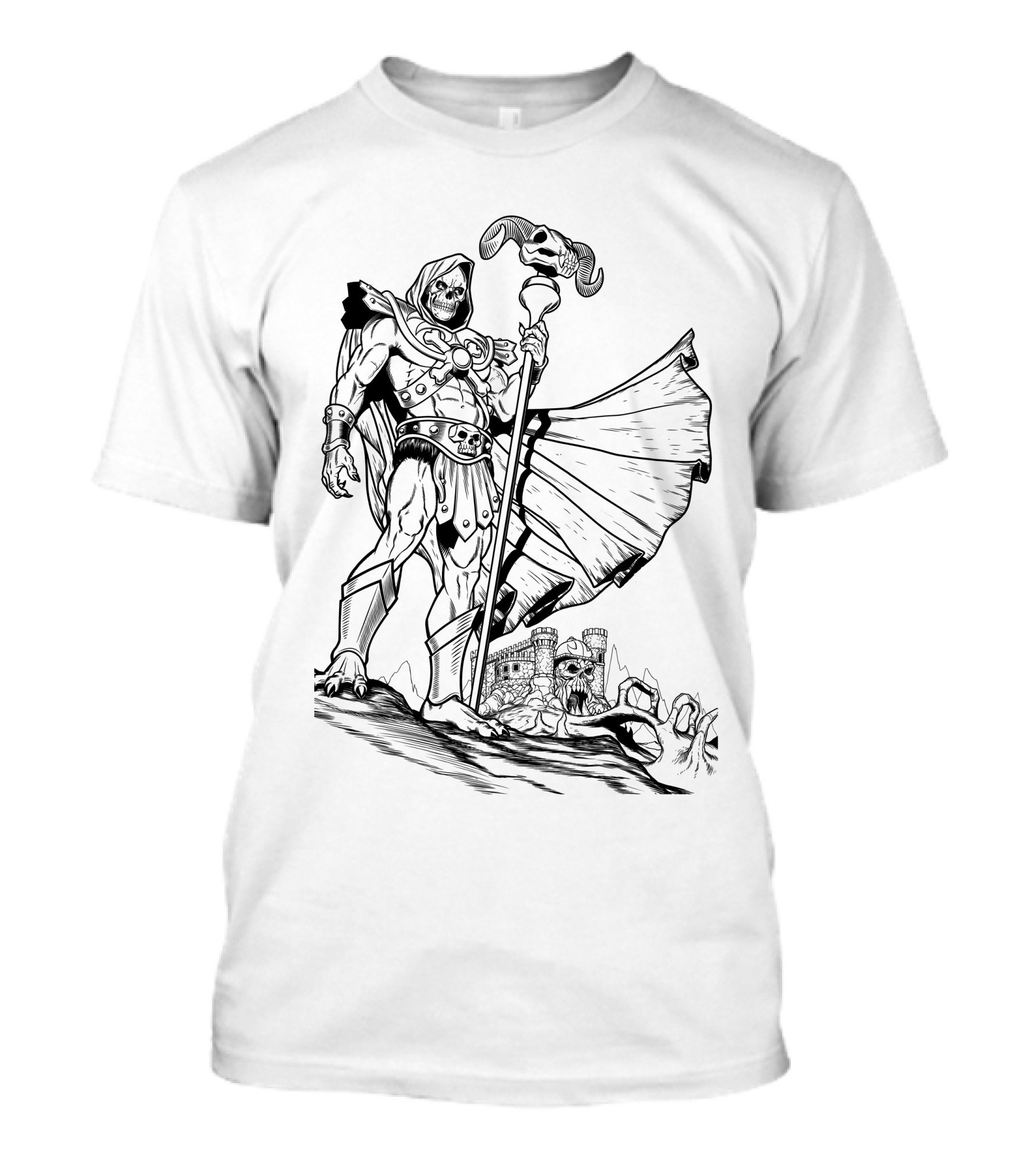 Skeletor 15 Masters Of The Universe Villain Castle Grayskull Image T-Shirt