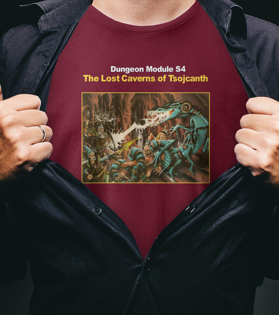 Dungeon Module S4 The Lost Caverns Of Tsojcanth T-Shirt