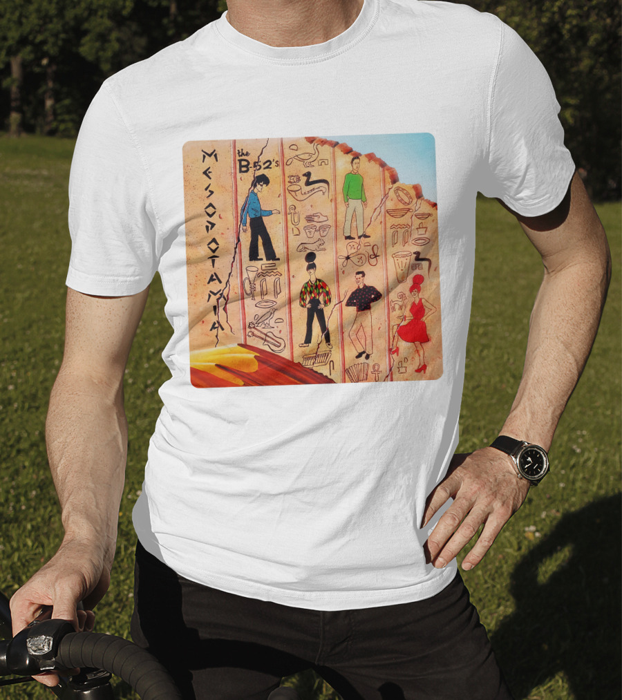 The B-52's Mesopotamia Album Art With Ancient Symbols And Figures T-Shirt