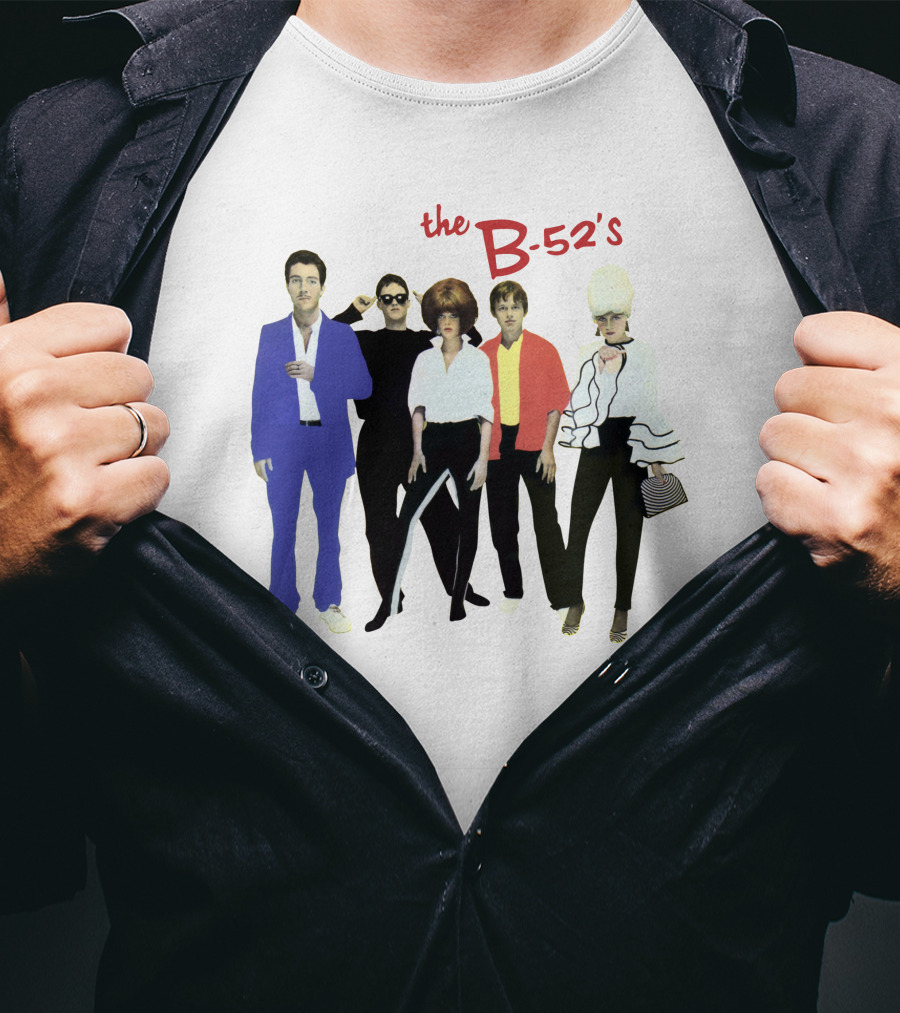The B-52's Album Cover Band Members In Iconic Attire T-Shirt