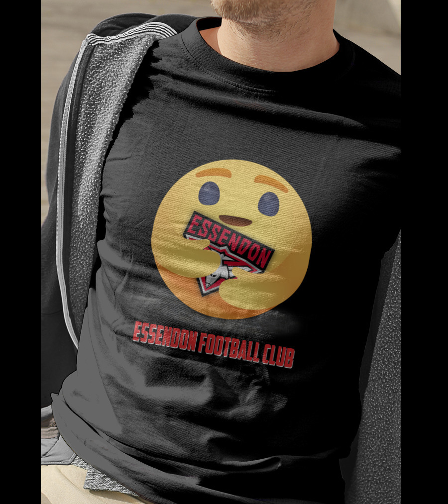 Essendon Football Club Emoji Holding T-Shirt