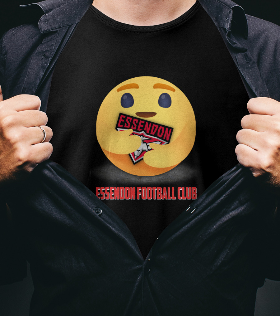 Essendon Football Club Emoji Holding T-Shirt
