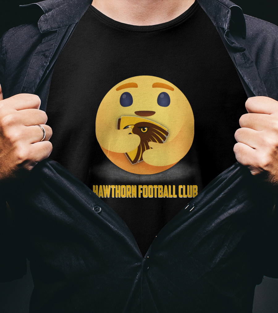 Hawthorn Football Club Emoji Embrace T-Shirt