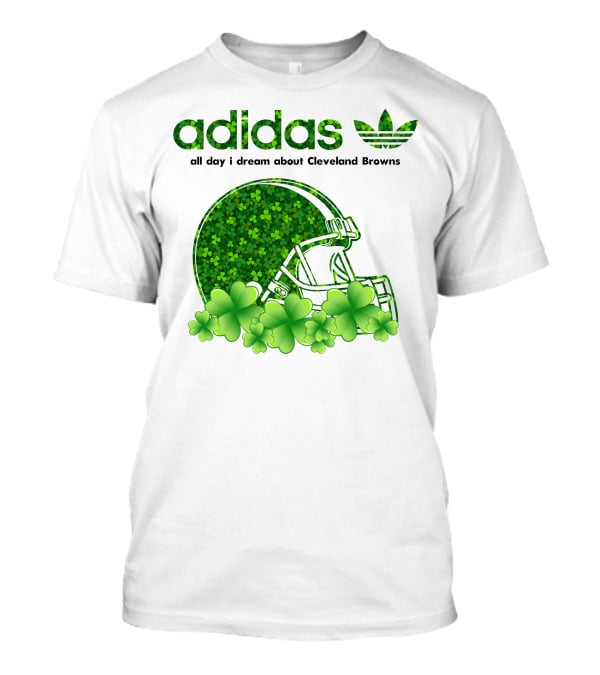 All Day I Dream About Cleveland Browns Shamrock Helmet T-Shirt
