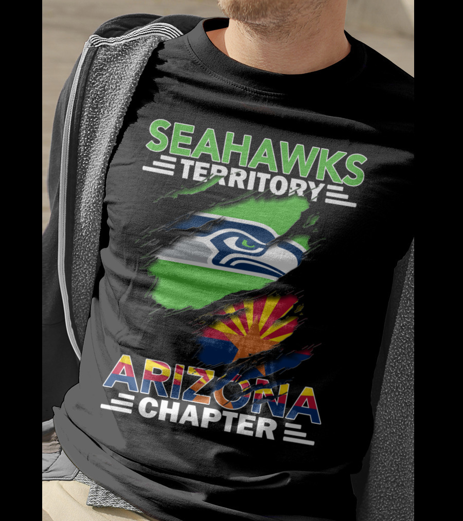Seahawks Territory Arizona Chapter Fan Pride Flag T-Shirt