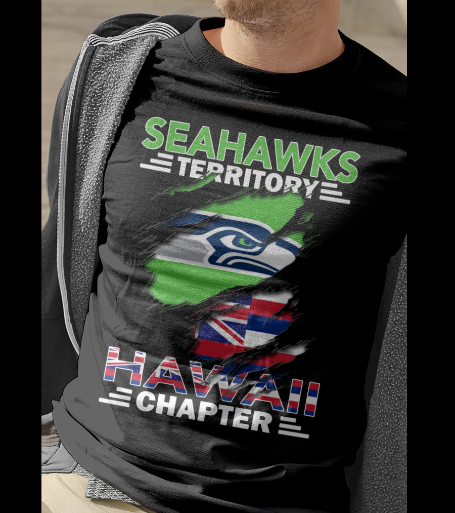 Seahawks Territory Hawaii Chapter Flag T-Shirt