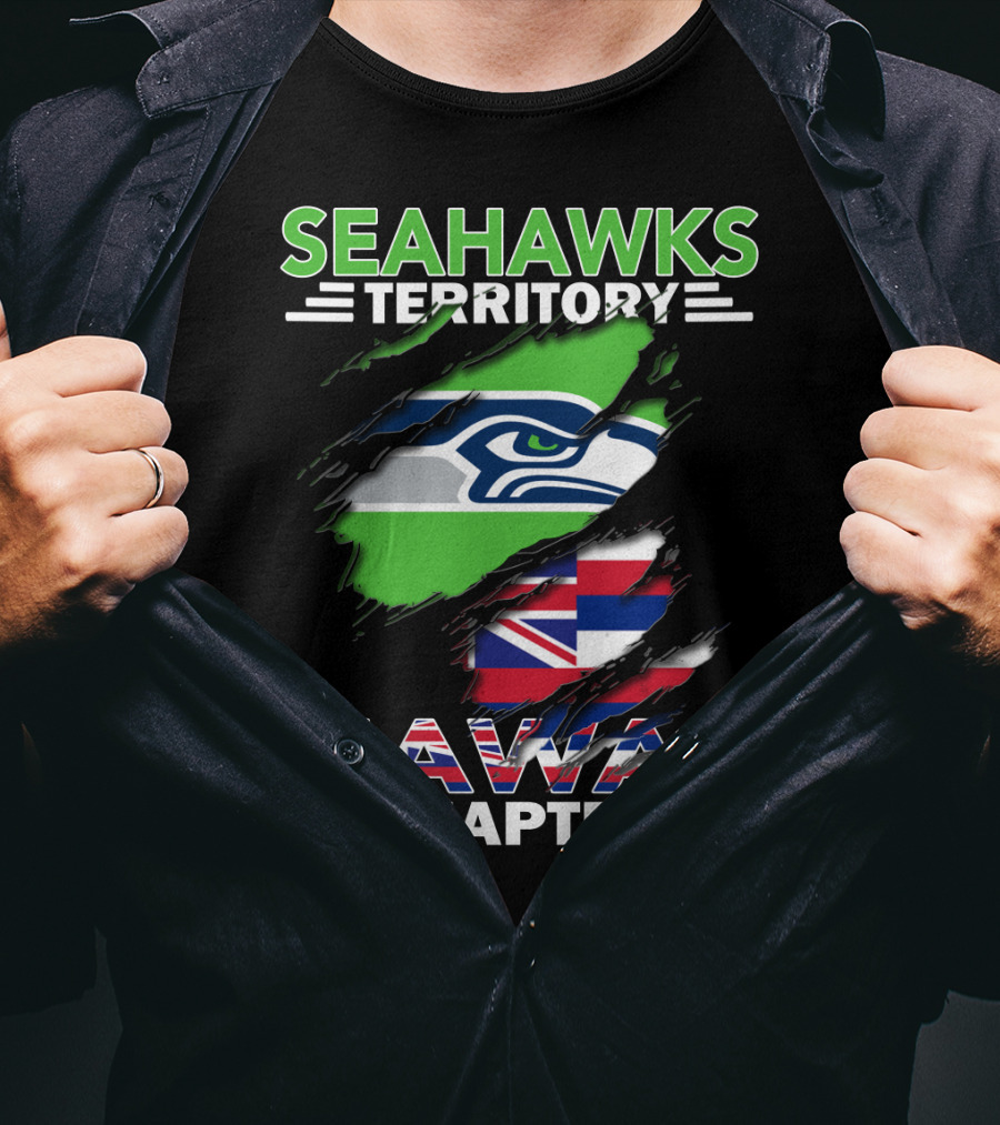 Seahawks Territory Hawaii Chapter Flag T-Shirt