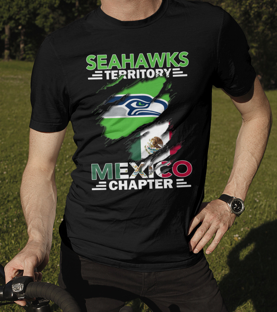 Seahawks Territory Mexico Chapter Flag Inspired T-Shirt