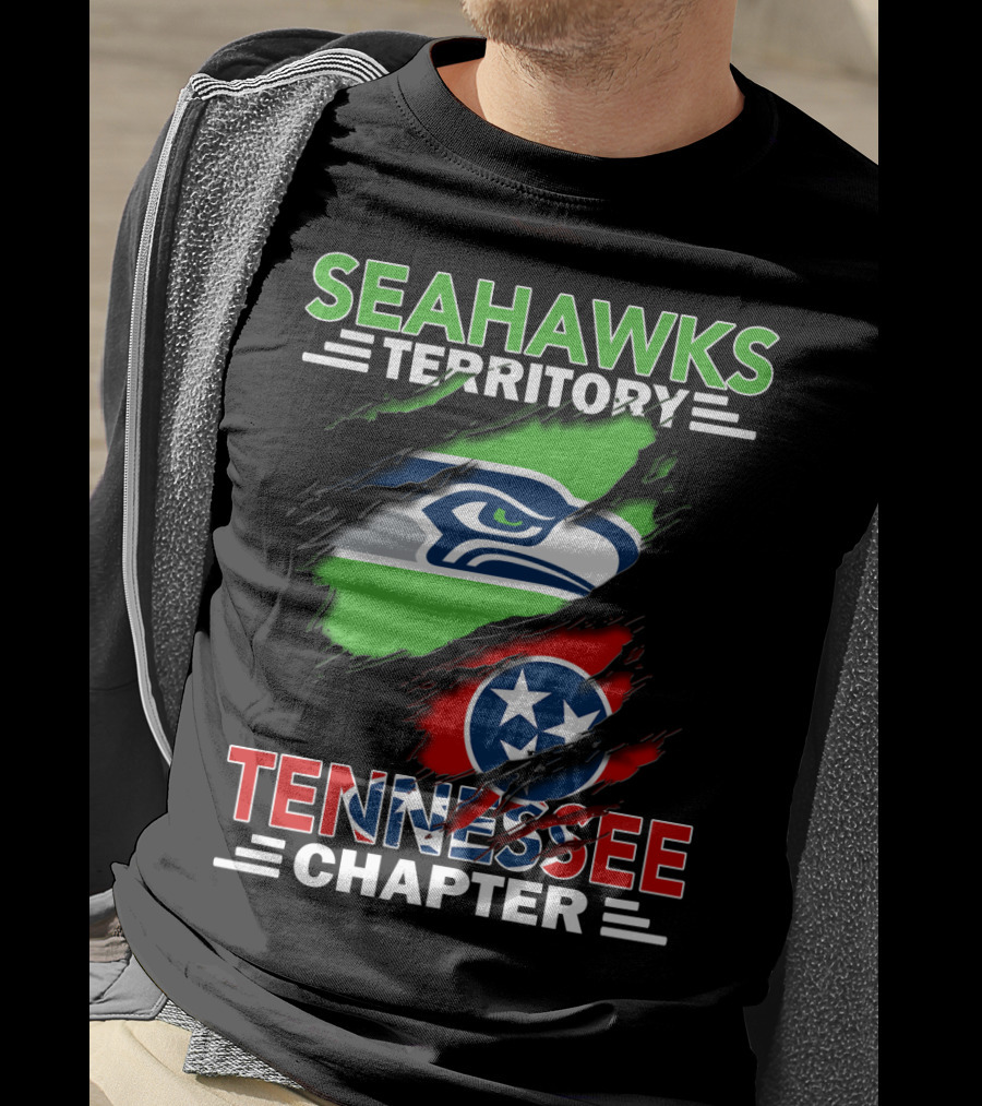 Seahawks Territory Tennessee Chapter Flag Style T-Shirt