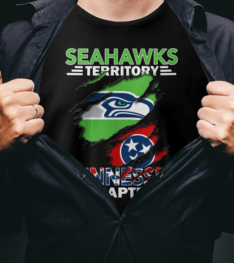 Seahawks Territory Tennessee Chapter Flag Style T-Shirt