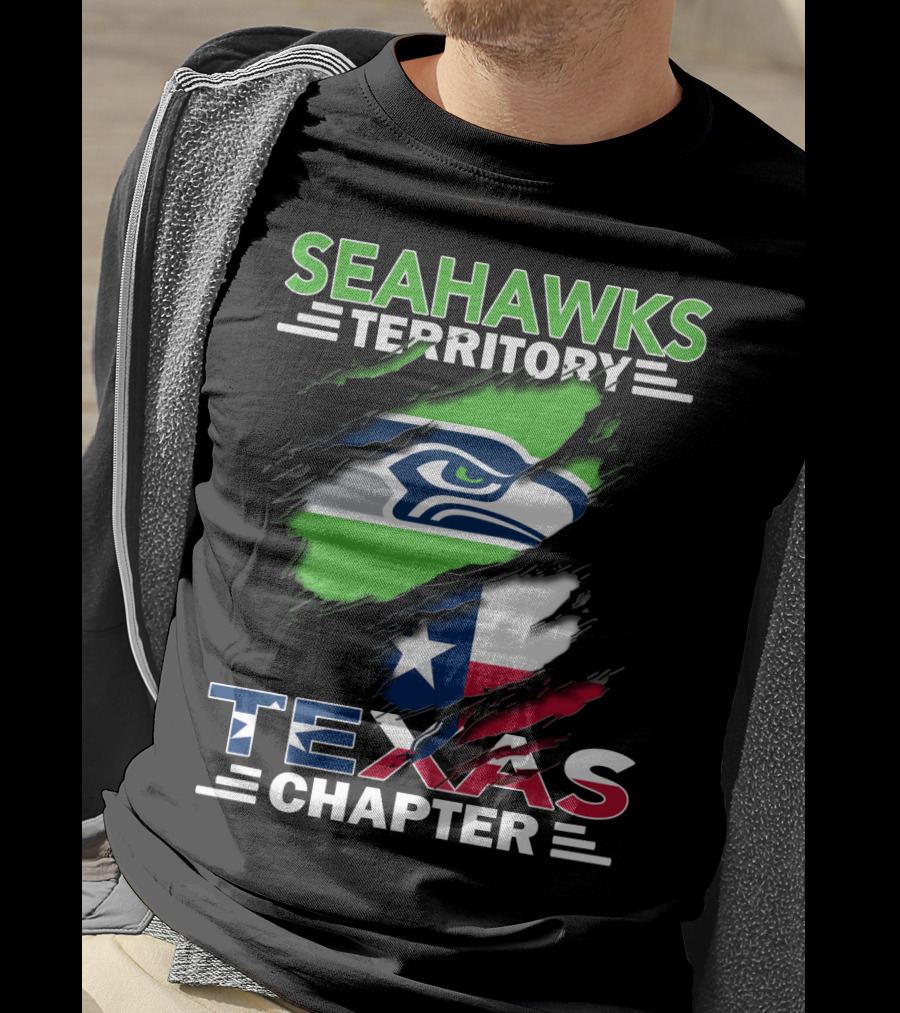 Seahawks Territory Texas Chapter Flag T-Shirt