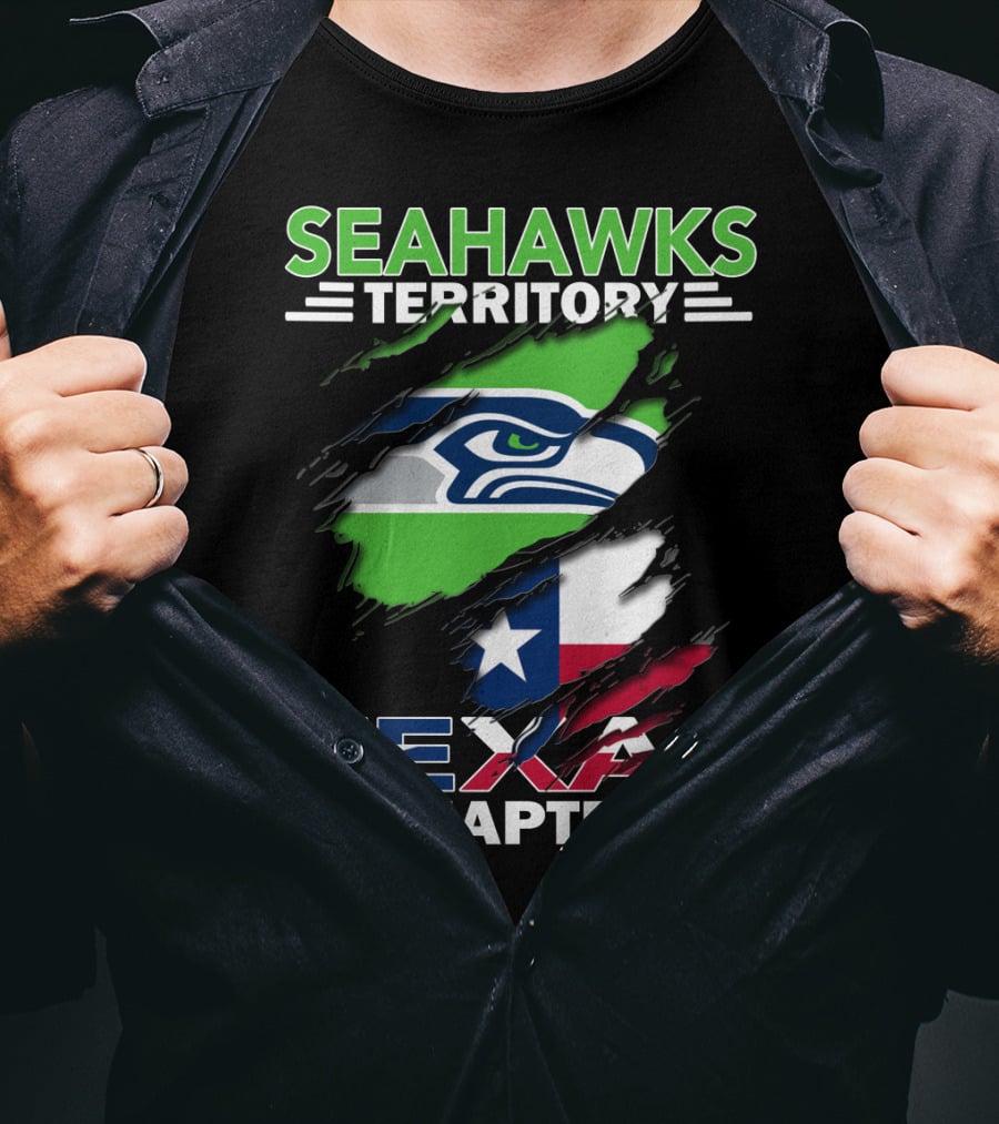 Seahawks Territory Texas Chapter Flag T-Shirt