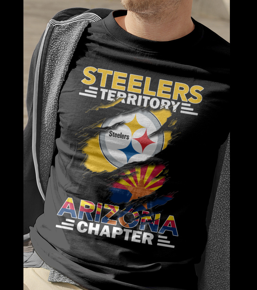 Steelers Territory Arizona Chapter Flag T-Shirt