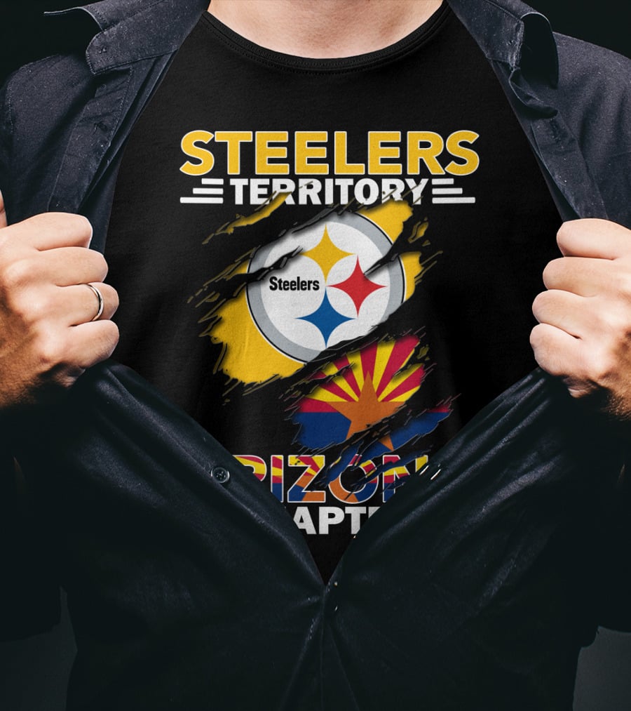 Steelers Territory Arizona Chapter Flag T-Shirt