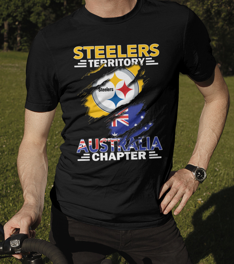 Steelers Territory Australia Chapter Steelers Logo Australian Flag T-Shirt