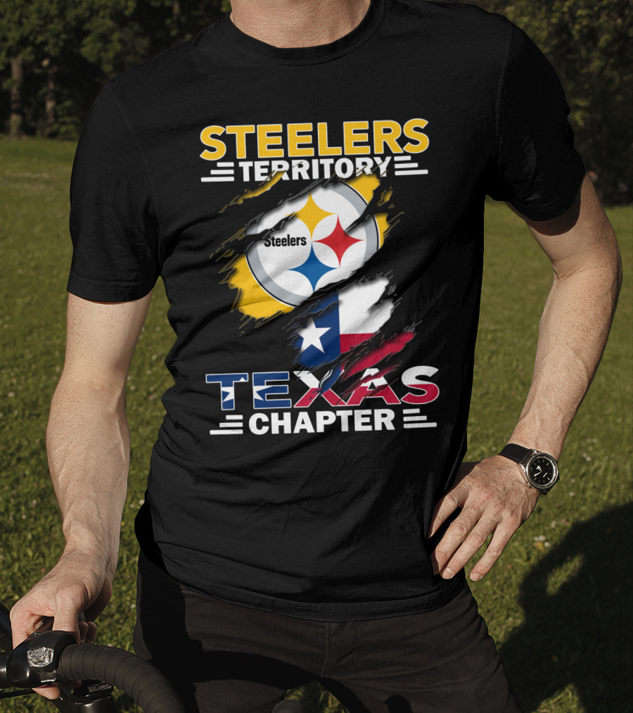 Steelers Territory Texas Chapter Steelers Texas Chapter Flag Football Fan T-Shirt