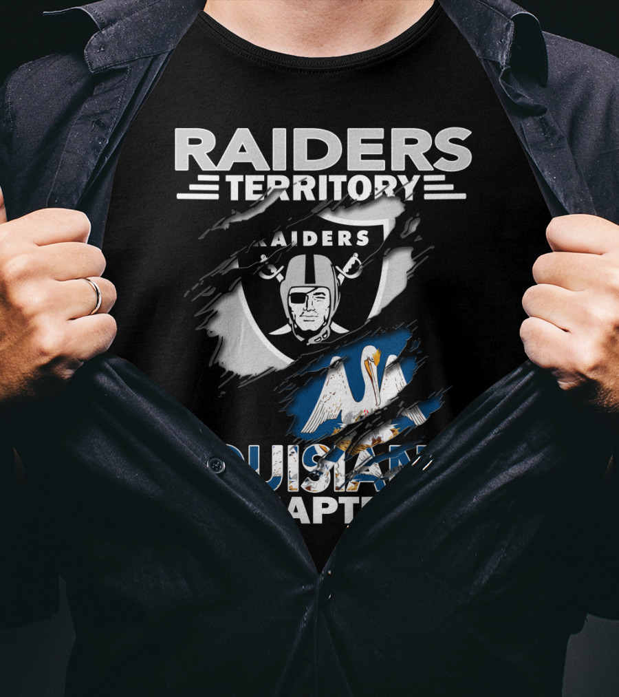 Raiders Territory Louisiana Chapter Nfl Fan Pride T-Shirt