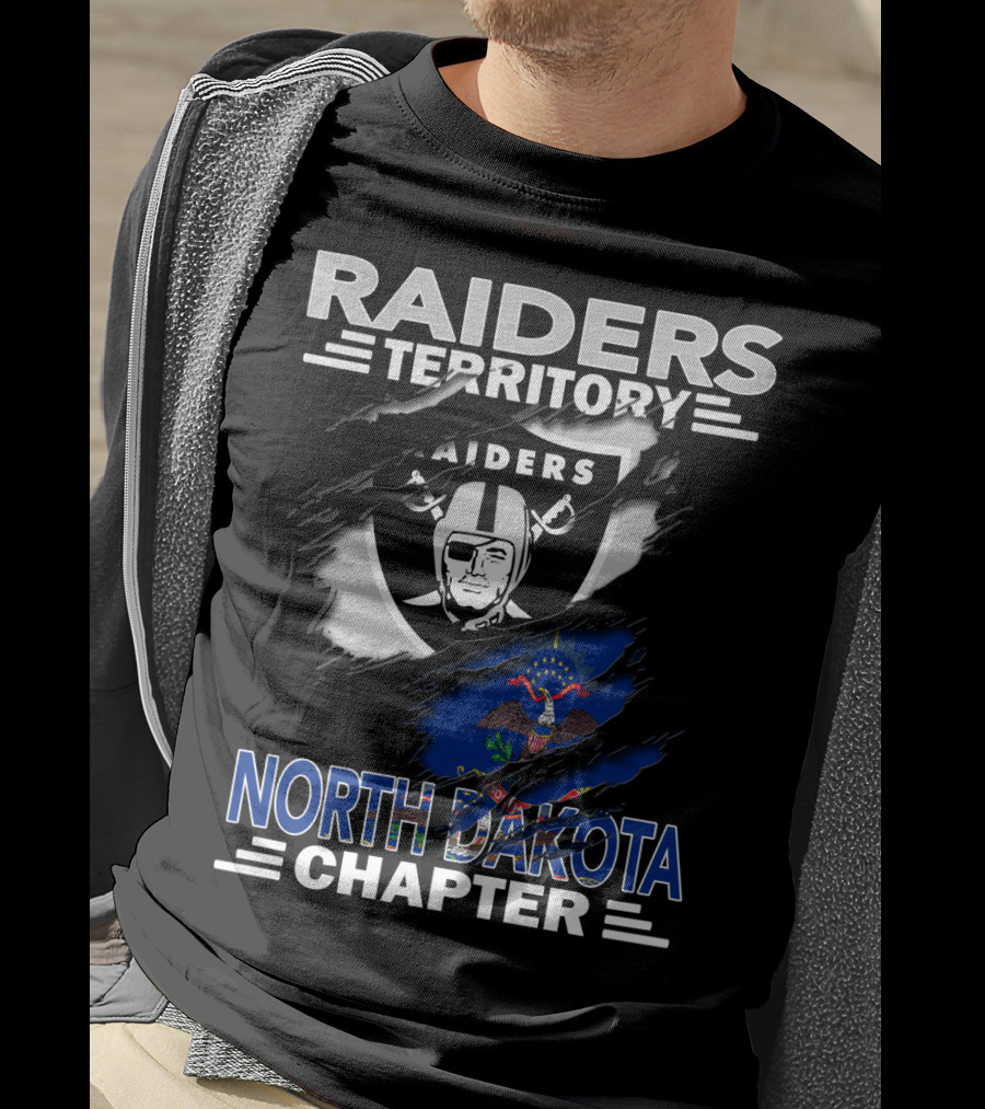 Raiders Territory North Dakota Chapter Nfl Team Pride T-Shirt