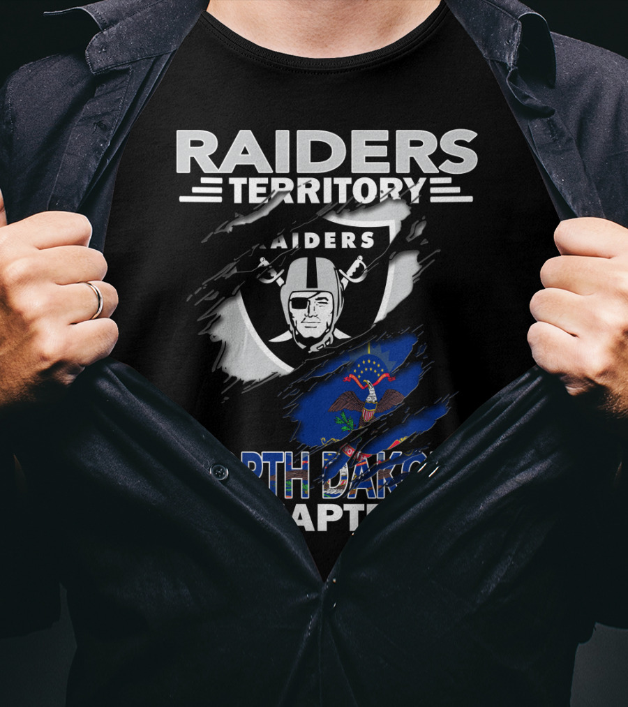 Raiders Territory North Dakota Chapter Nfl Team Pride T-Shirt