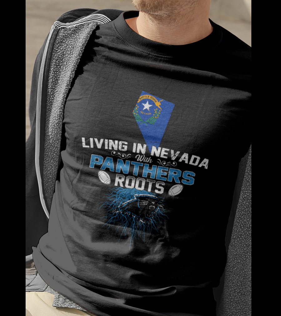 Nevada Pride With Panthers Roots And Football Connection T-Shirt
