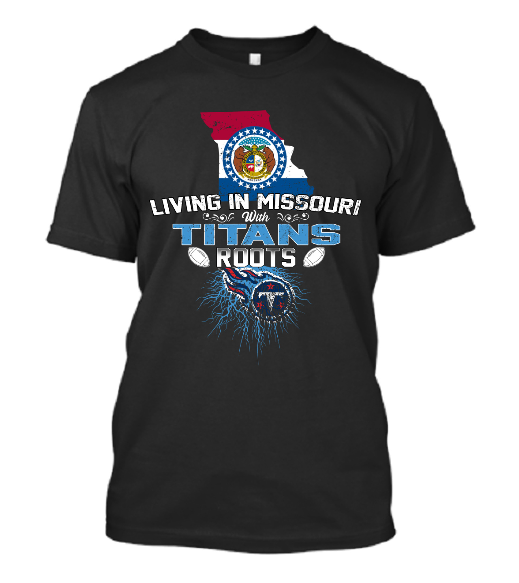 Missouri Pride With Tennessee Titans Football Heritage T-Shirt