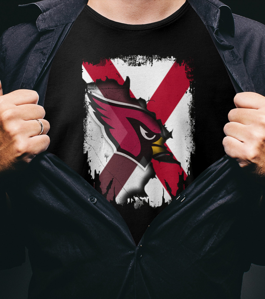 Together Alabama Cardinal Spirit Flag T-Shirt