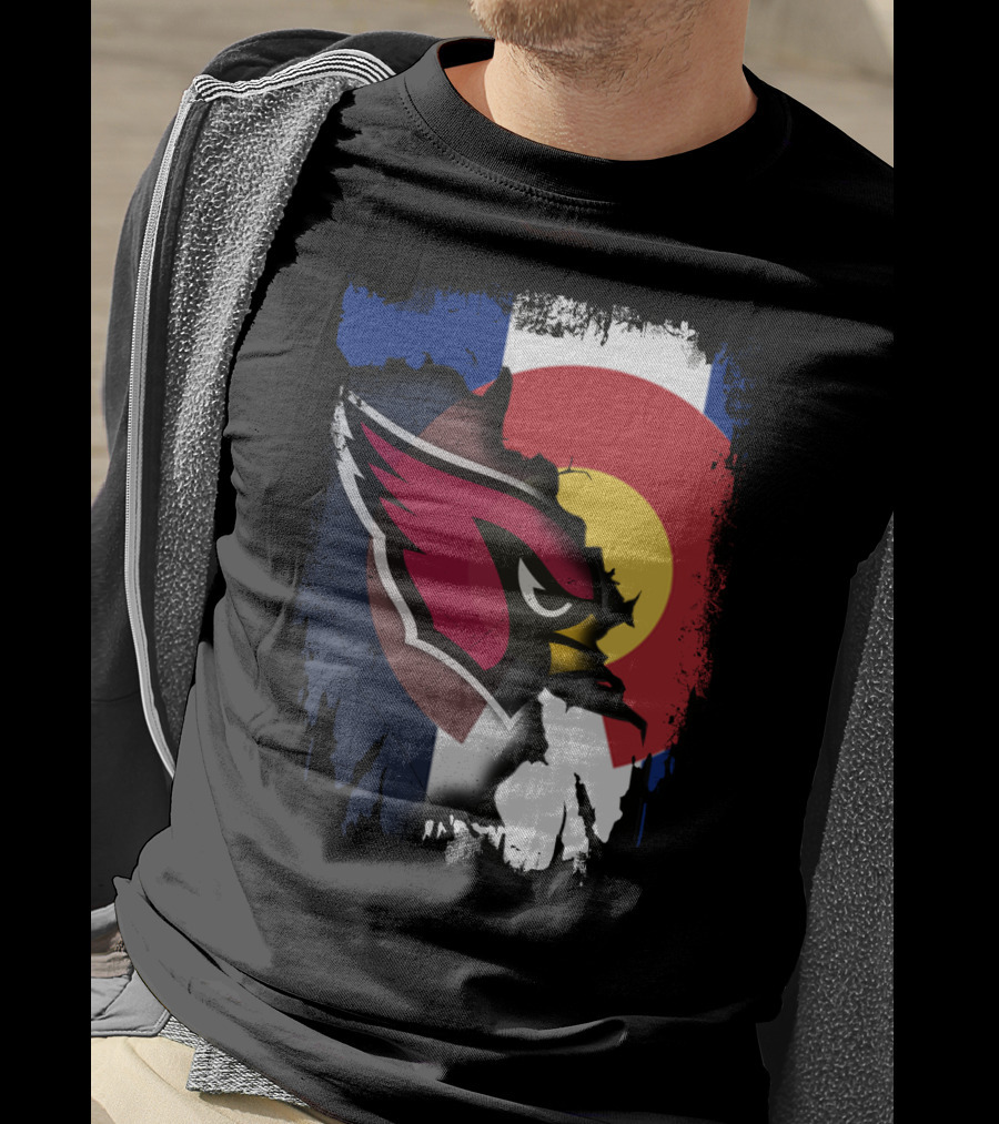 Together Colorado Cardinals Flag Fusion T-Shirt